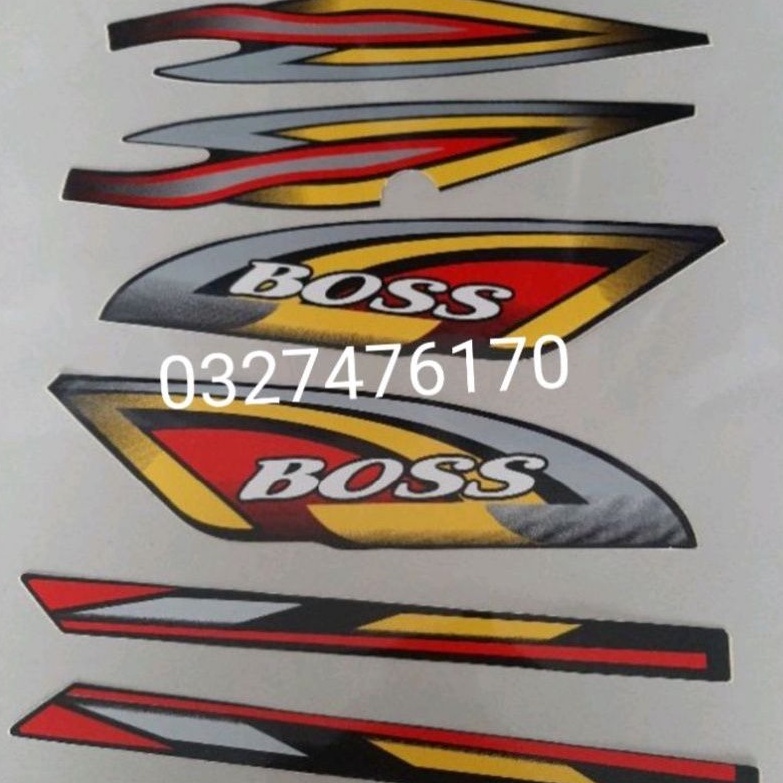 Bộ tem Boss dán xe Dream hàng xịn 3 lớp cực đẹp