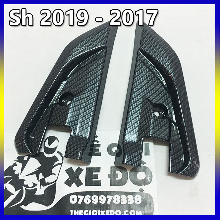 ốp gác chân sau sh cacbon cho sh 2019 - 2017