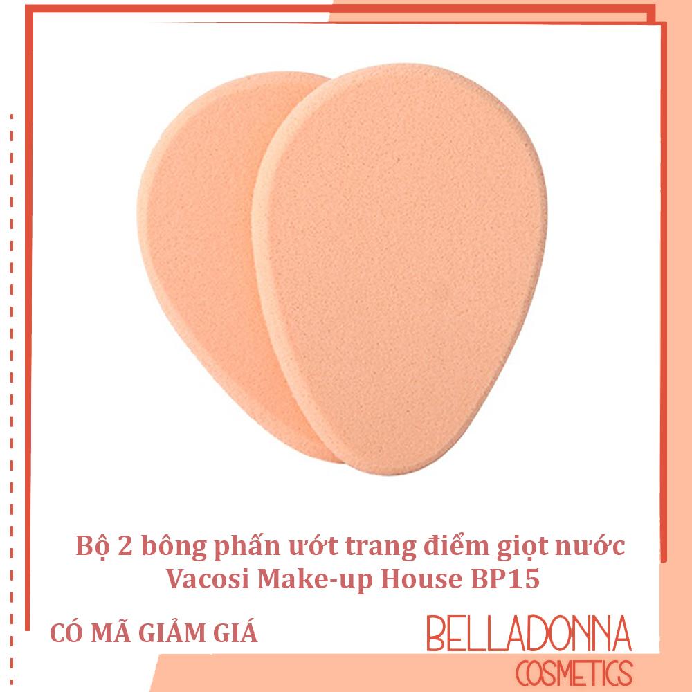 Bộ 2 bông phấn ướt trang điểm hình giọt nước vacosi contouring sponge bp15
