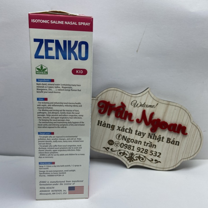 Dung Dịch Vệ Sinh Mũi Zenko - Chai 75ml