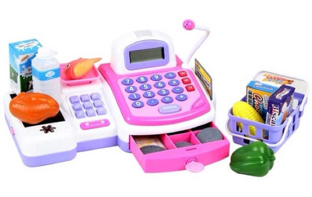 Đồ chơi máy tính tiền siêu thị mini cho bé 5901