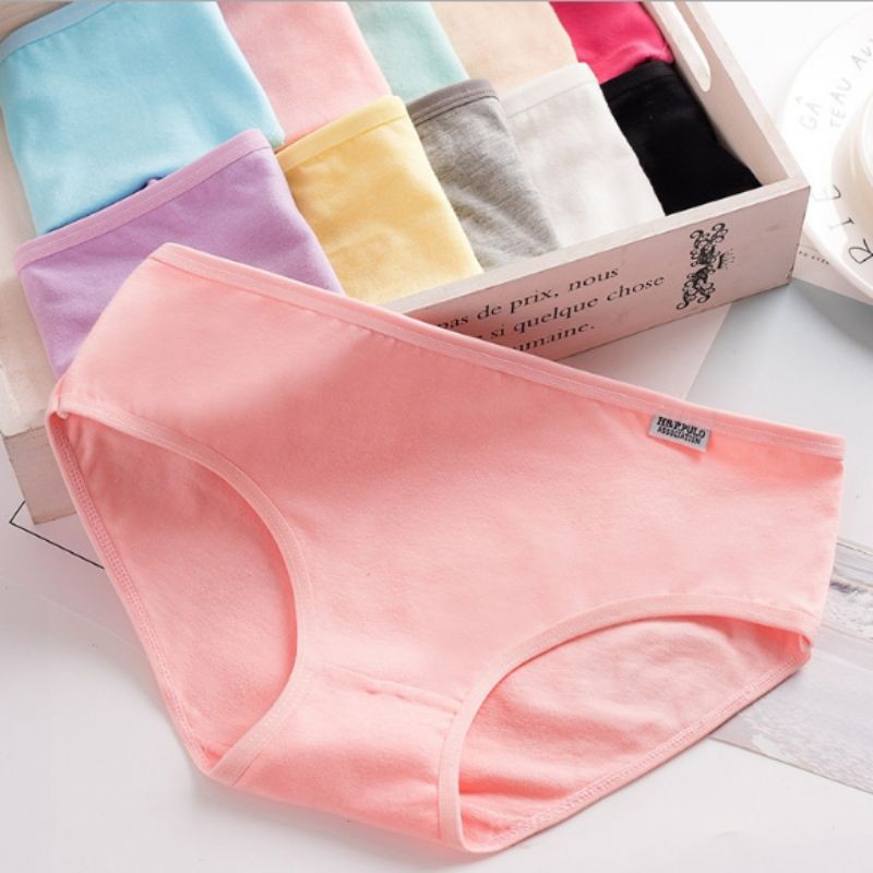 Combo 10 quần lót nữ cotton xuất mỹ pulo mềm mịn siêu thoáng mát