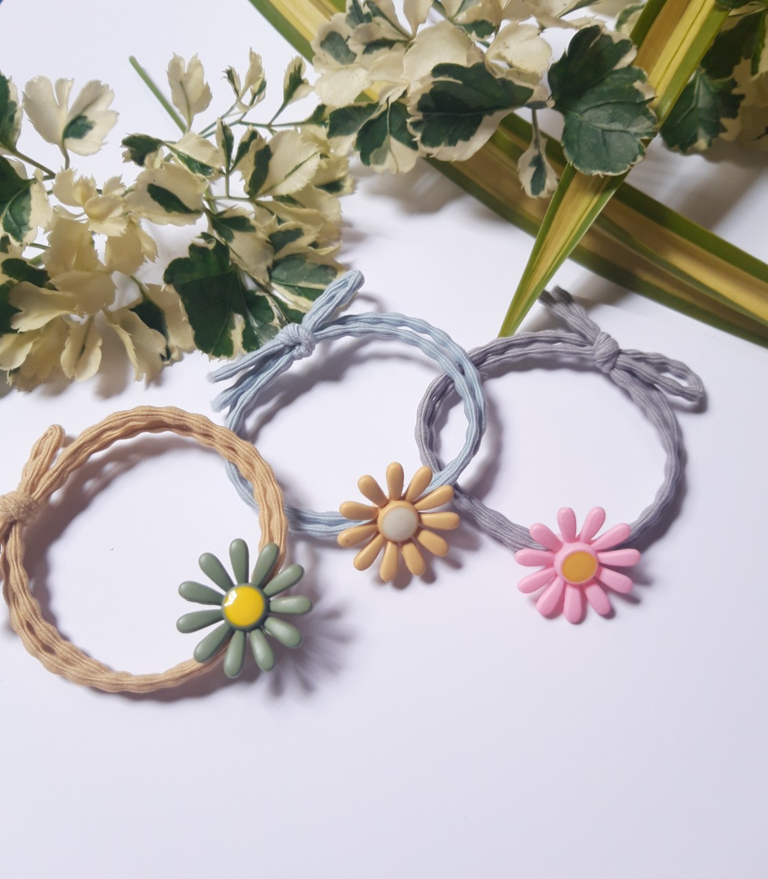 ComBo 5 Cột Tóc Hoa Cúc Siêu Xinh, màu sắc đáng yêu,người lớn trẻ em điều dùng được.