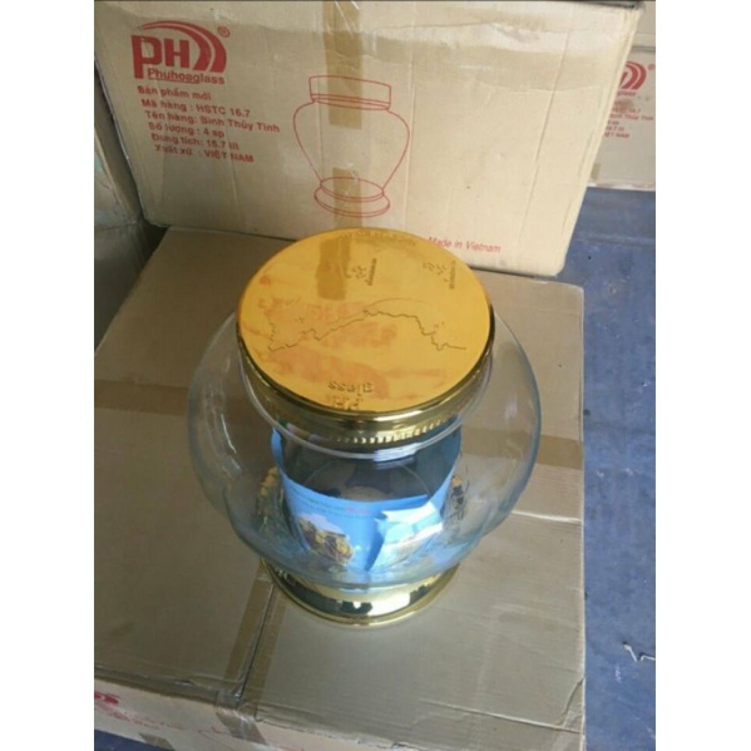 Bình Thủy Tinh Việt Nam 16.7 Lít Phú Hòa *BAO BỂ VỠ*