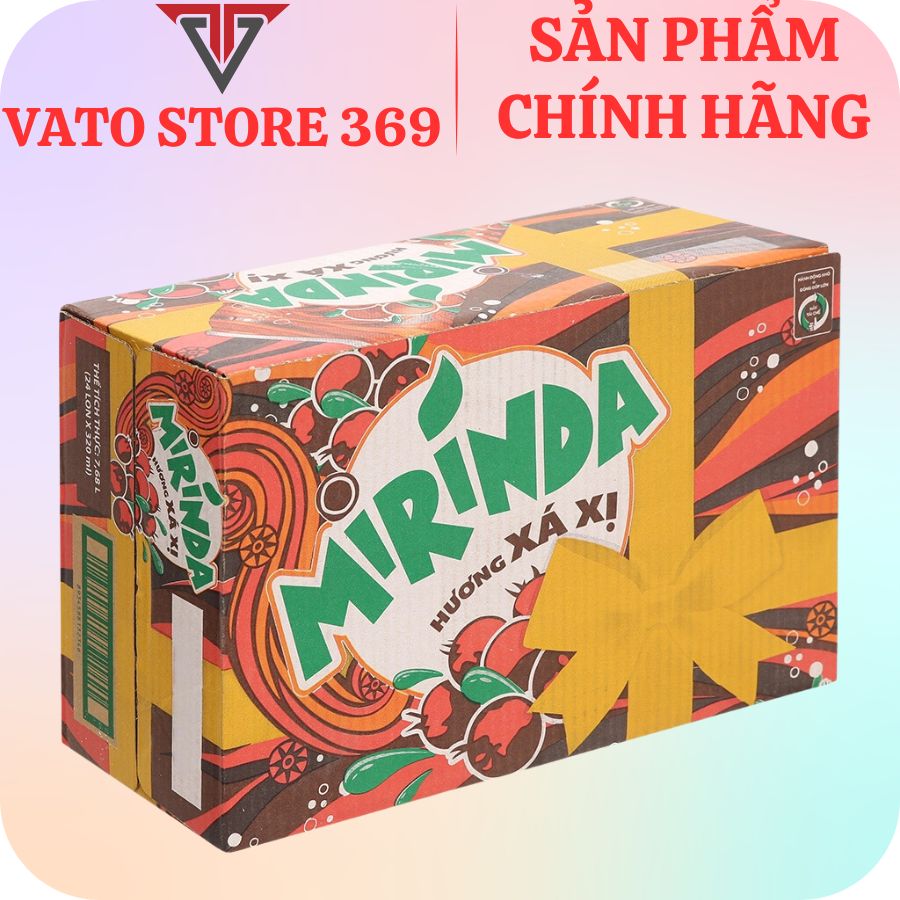 Nước ngọt có ga mirinda xá xị lon 320ml