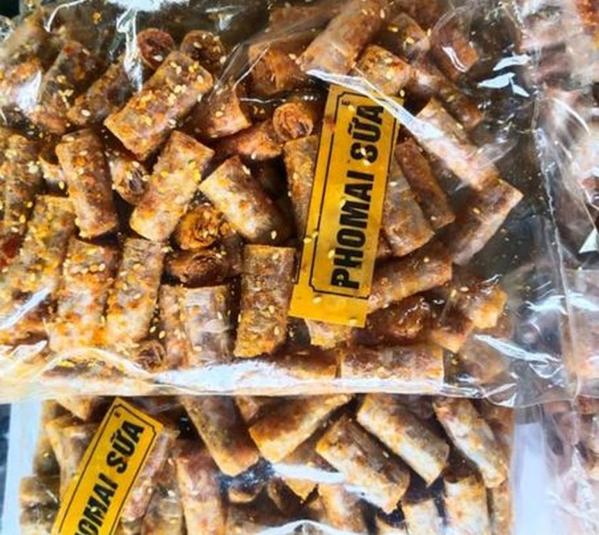 Bánh tráng cuộn thập cẩm phô mai sữa - 100g