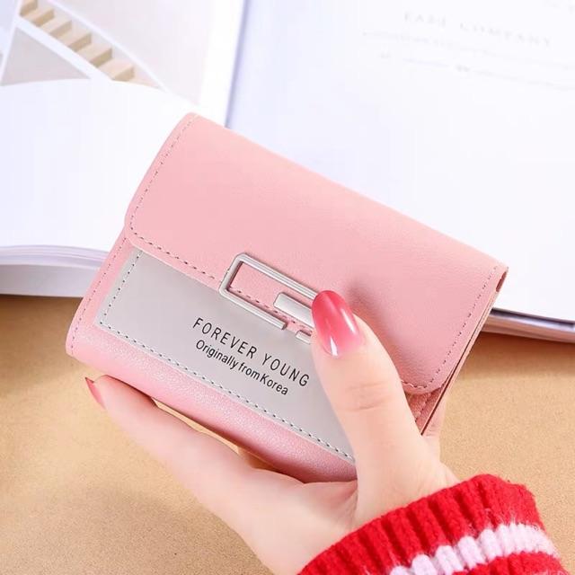 [HCM]Ví bóp nữ cầm tay mini Forever Young Cute