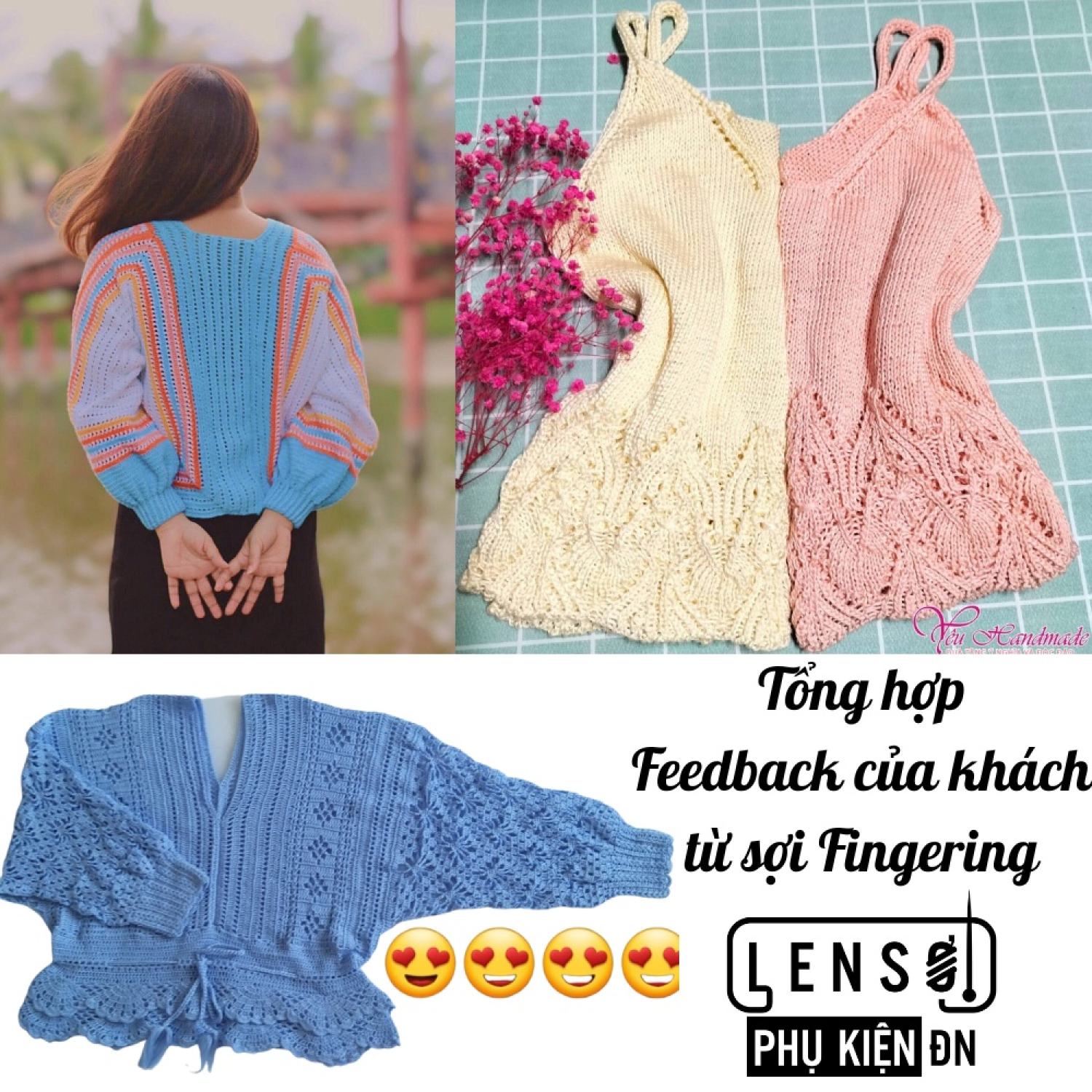 Sợi Fingering trơn