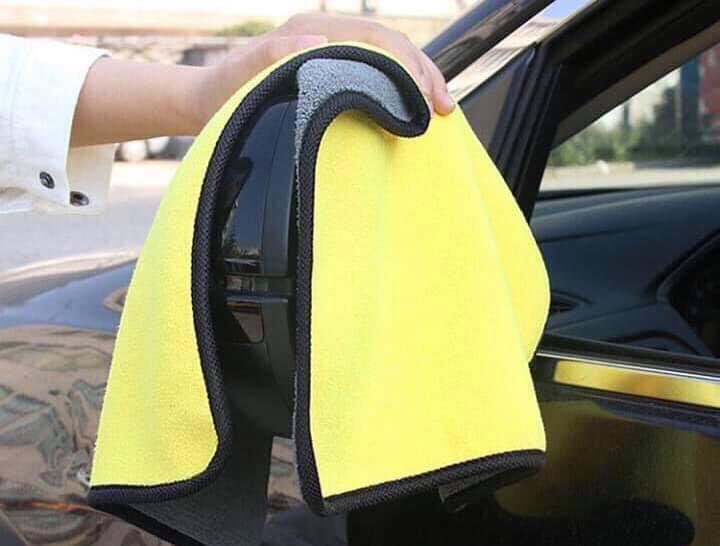 Khăn microfiber siêu dày, khăn lau xe chuyên dụng