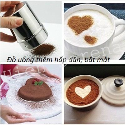Lọ rắc bột, lọ rắc cacao (inox xịn)