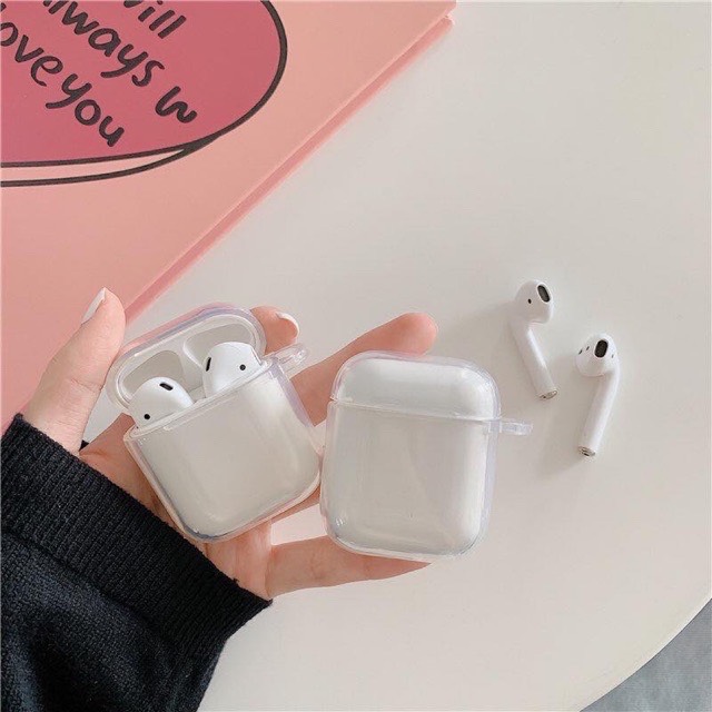 Vỏ bảo vệ tai nghe airpods 1/2 trong suốt - Silicon case for airpods 1002CATSU