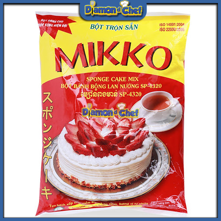 1kg bột làm bánh bông lan trộn sẵn mikko date 18/08/2024