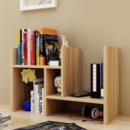 Kệ sách gỗ để bàn lắp ghép 6 thanh