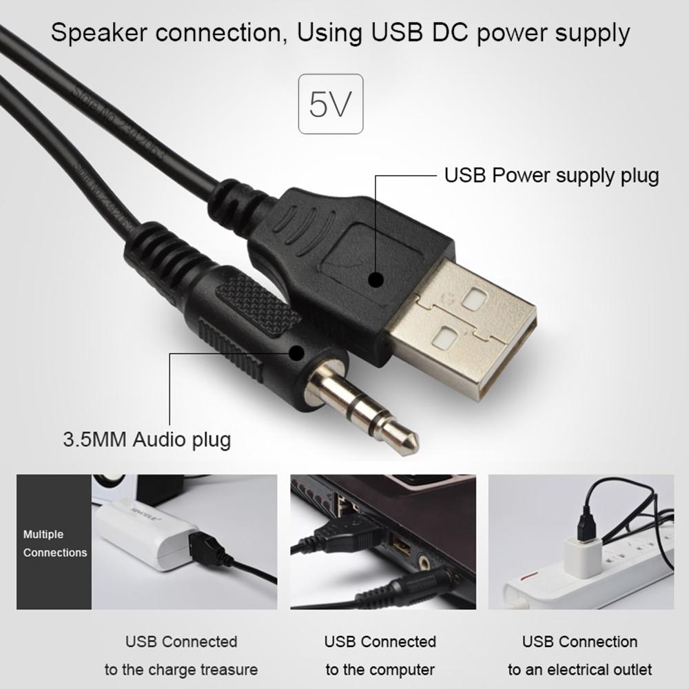 Loa máy tính mini, Chọn Ngay Bộ Loa Máy Tính USB SADA D202 (Hàng Nhập Khẩu)