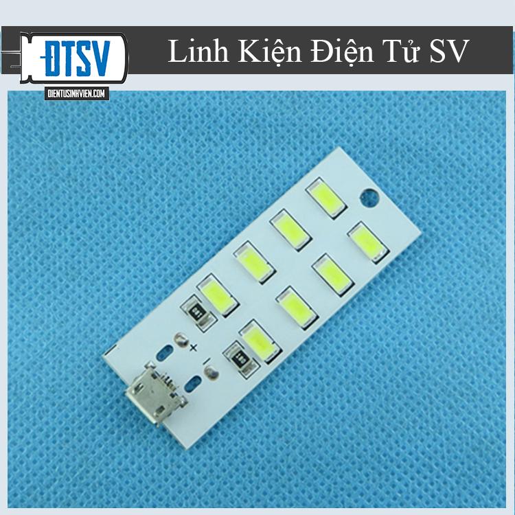 Module 8 bóng LED siêu sáng nguồn micro USB- Linhkiendientusv.vn