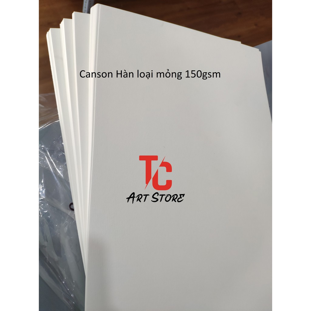 Giấy Hàn Vân Ngang Mỏng 125Gsm- Canson Truyền Thống
