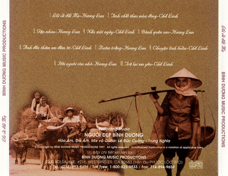 [MDX] Đĩa CD Lối Về Đất Mẹ - Chế Linh - Hương Lan