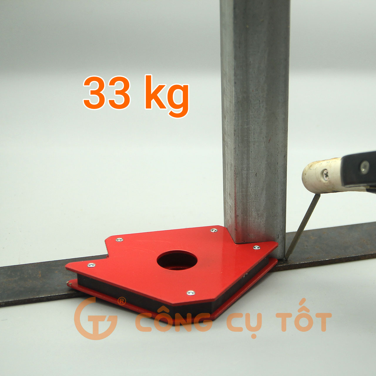 Ke góc nam châm 75LBS lực hút 33kg