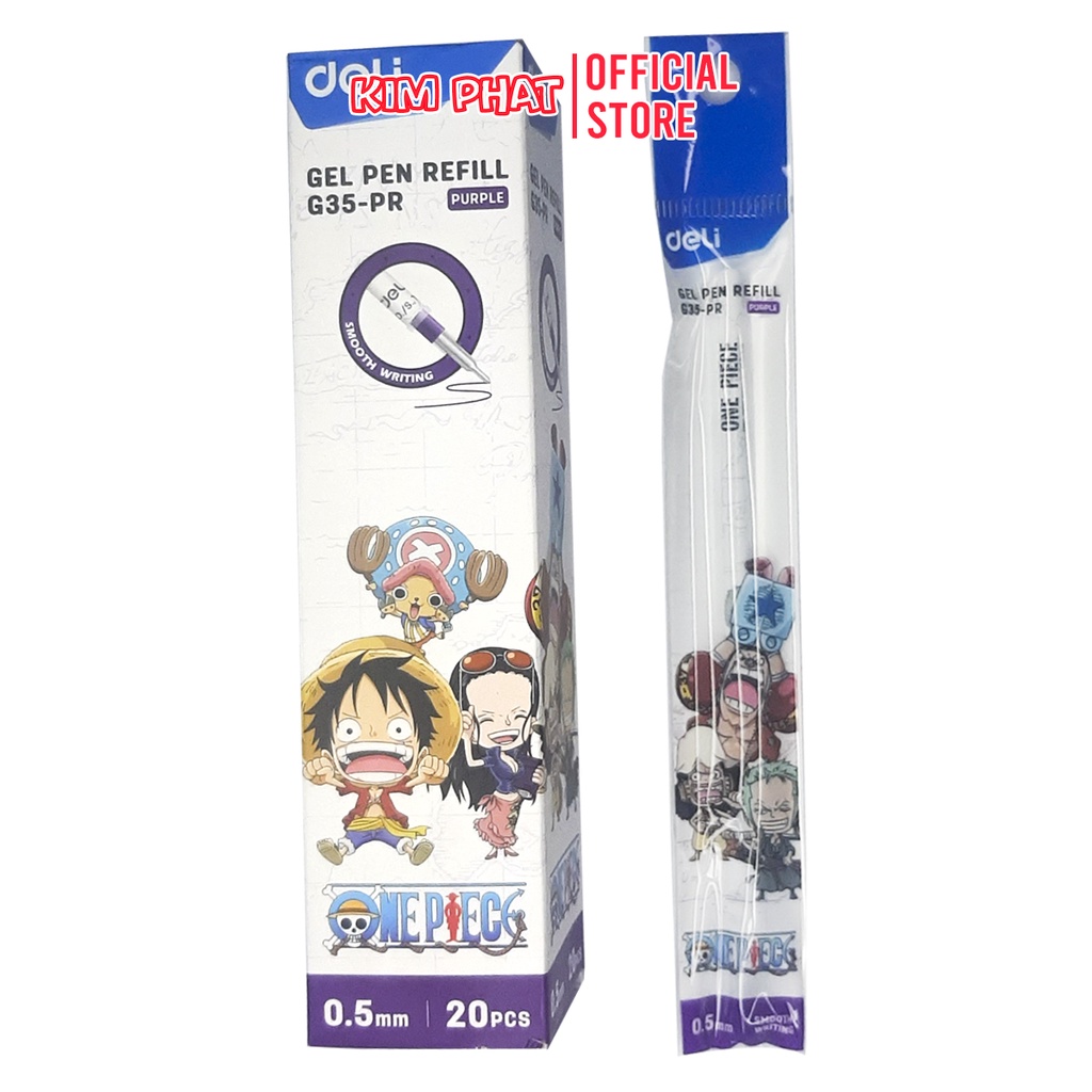 Bút bi nước mực gel deli g30 little dino ngòi 0.5mm và ruột thay thế g35