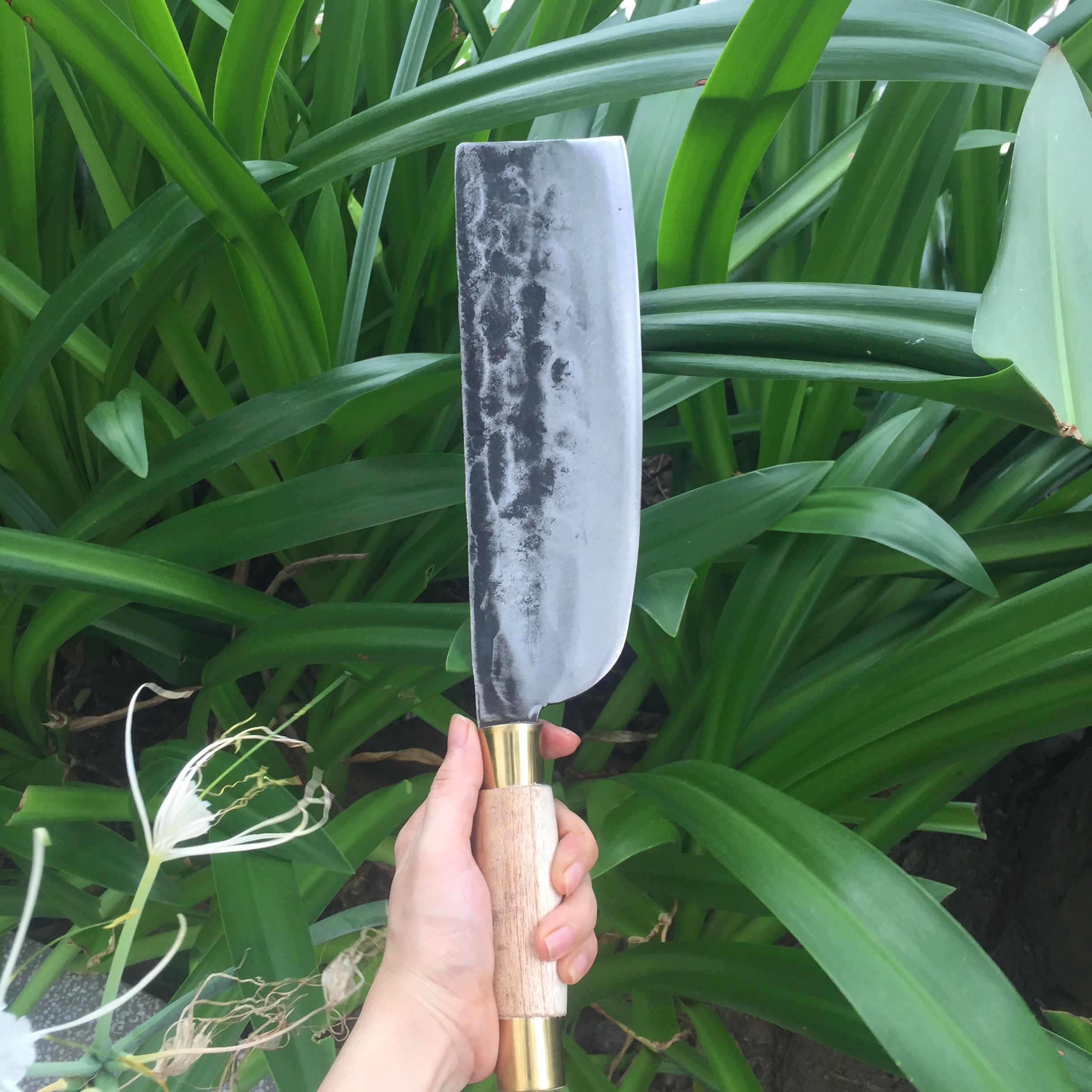 [DAO H'MÔNG] dao phay chặt thái rèn thủ công - 550gm - thái siêu sắc