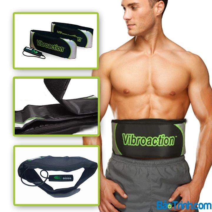 [HCM]Máy massage VibroAction giảm mỡ bụng (Trắng xanh)