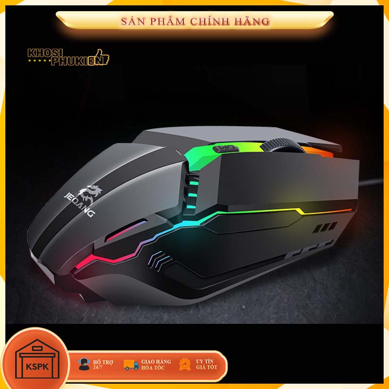 Chuột có dây gaming giá rẻ cho máy tính laptop có led KS M530