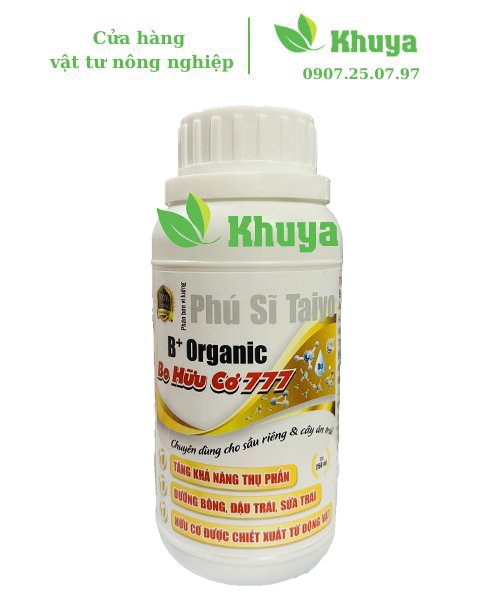 Phân bón vi lượng bo hữu cơ 777 250ml b+ organic đậu trái