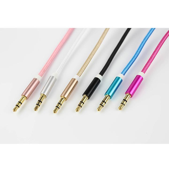 Jack 2 đầu 3.5 bọc dù cao cấp 1m