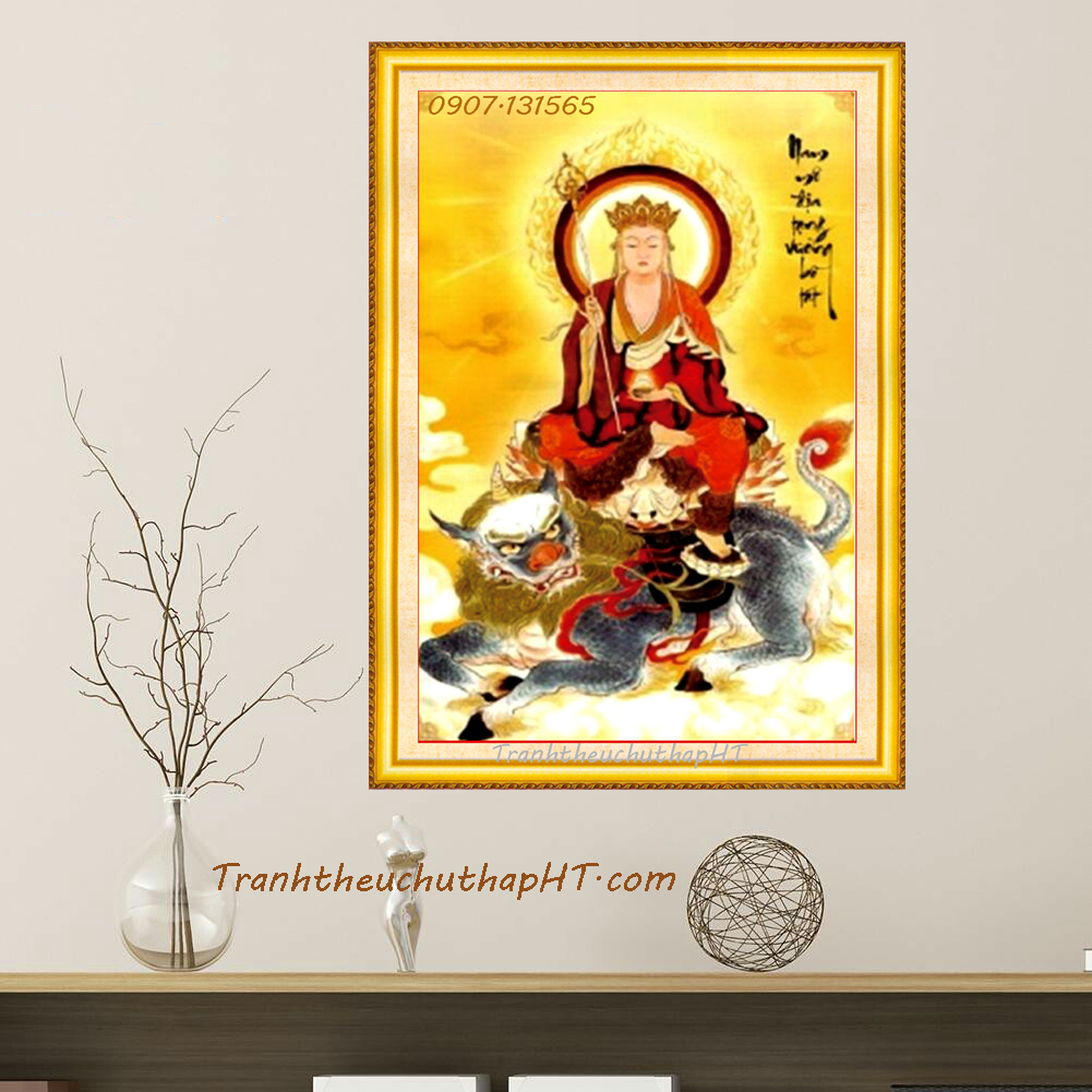 [HCM]Tranh đính đá Phật Địa Tạng 60*85cm - tự đính