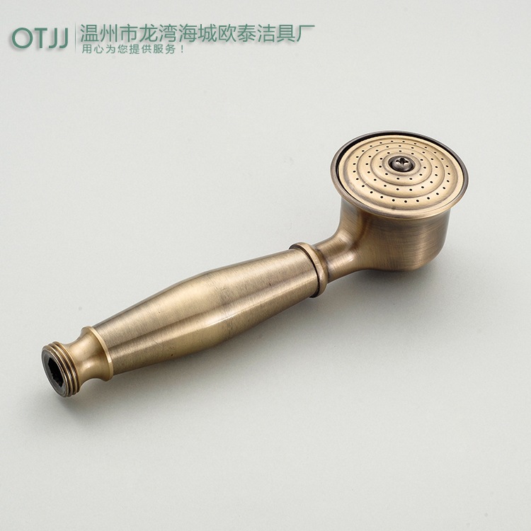 Vòi hoa sen cầm tay vòi tắm đồng đầu tắm cổ điển đầu vòi hoa sen cầm tay áp suất cao chải hot