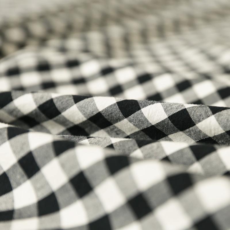 Phong Cách Nhật Bản Bông Giặt Nước Xám Cuối Kẻ Sọc Đen Và Trắng Đơn Chiếc Ga Trải Giường Ga Bọc Đệm Kinh Điển 100% Cotton Nhiều Kiểu Phối Đồ Trên Giường Cung Cấp