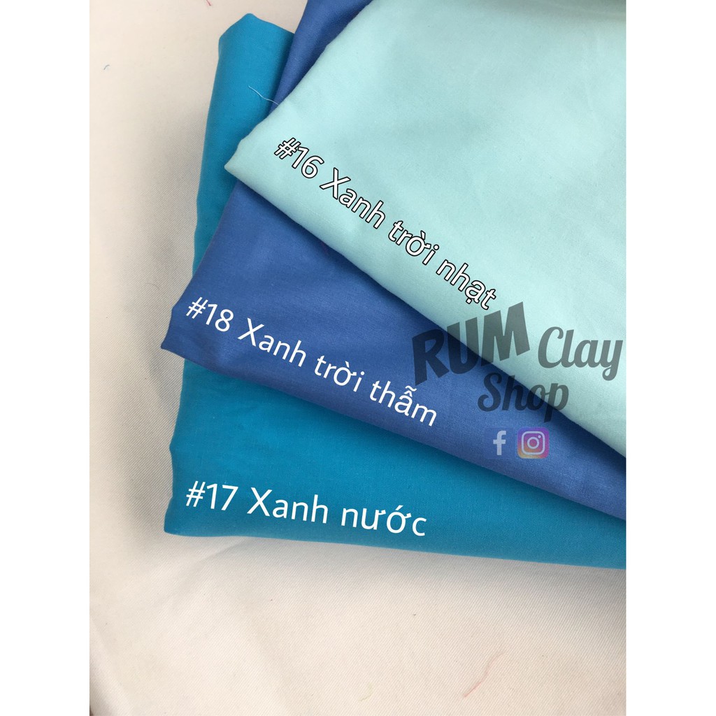 Vải Twill Trơn Nhiều Màu dành cho doll, Obitsu