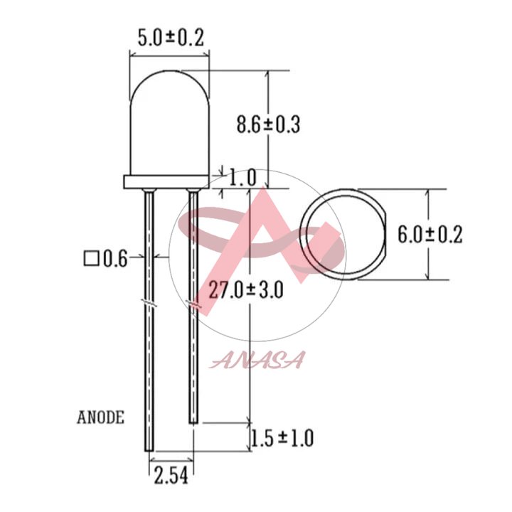 LED Đục Phi 5mm Các Loại