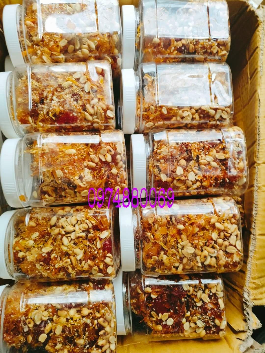 (Giá rẻ-freeship) hủ 500gr Mứt gừng sợi dẻo mè đậu phộng