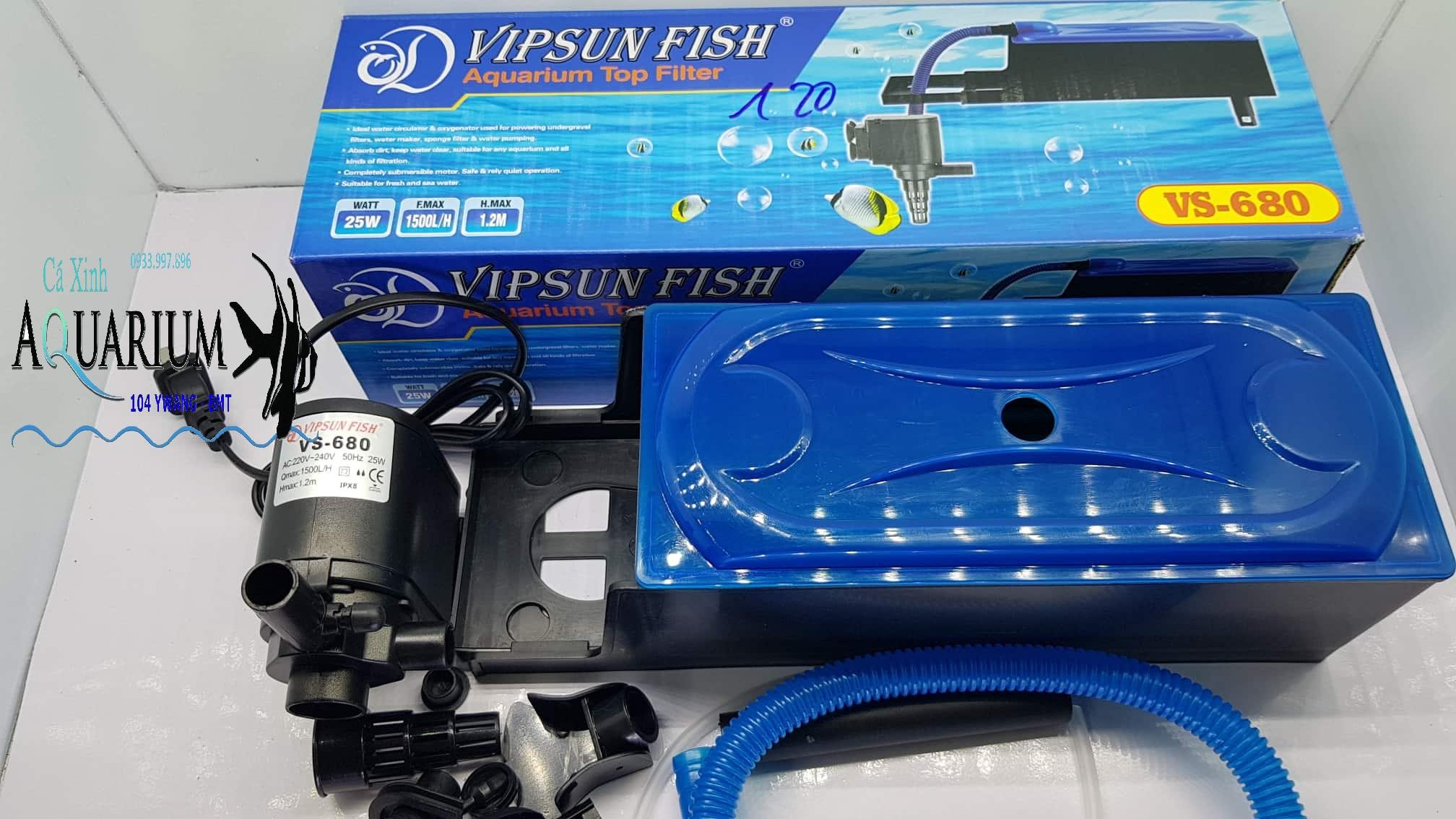 Lọc Trên Bể Cá VIPSUN VS - 680