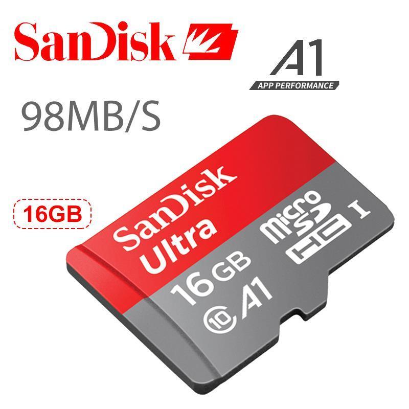 Thẻ nhớ MicroSDHC SanDisk Ultra A1 16GB Class 10 U1 100MB không Adapter
