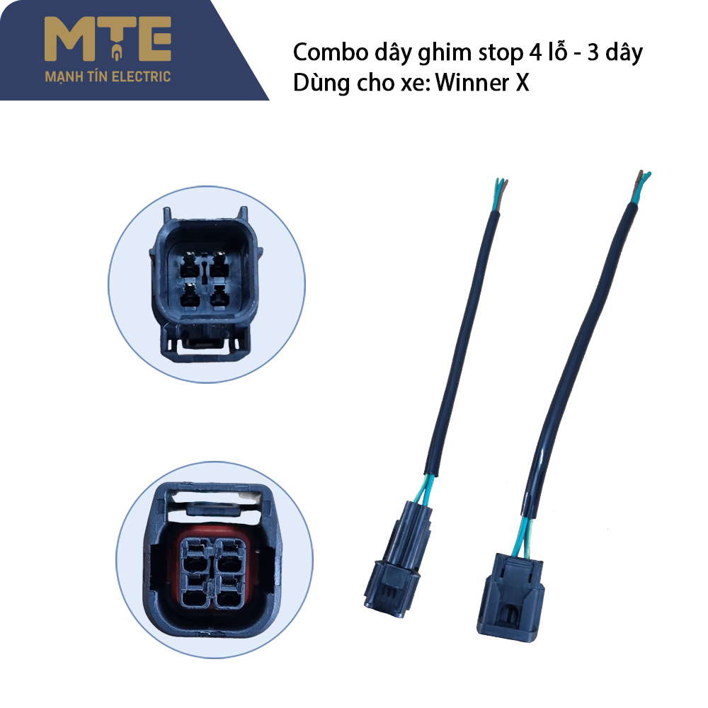 Combo dây ghim stop dùng cho xe winner x (4 lỗ - 3 dây / 4 chân - 3 dây)
