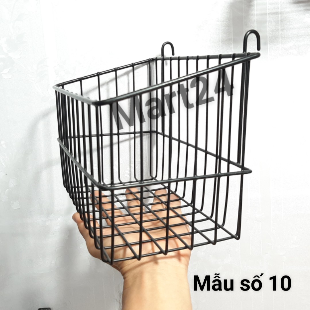 [HCM]rổ sắt nhúng nhựa trang trí MS10