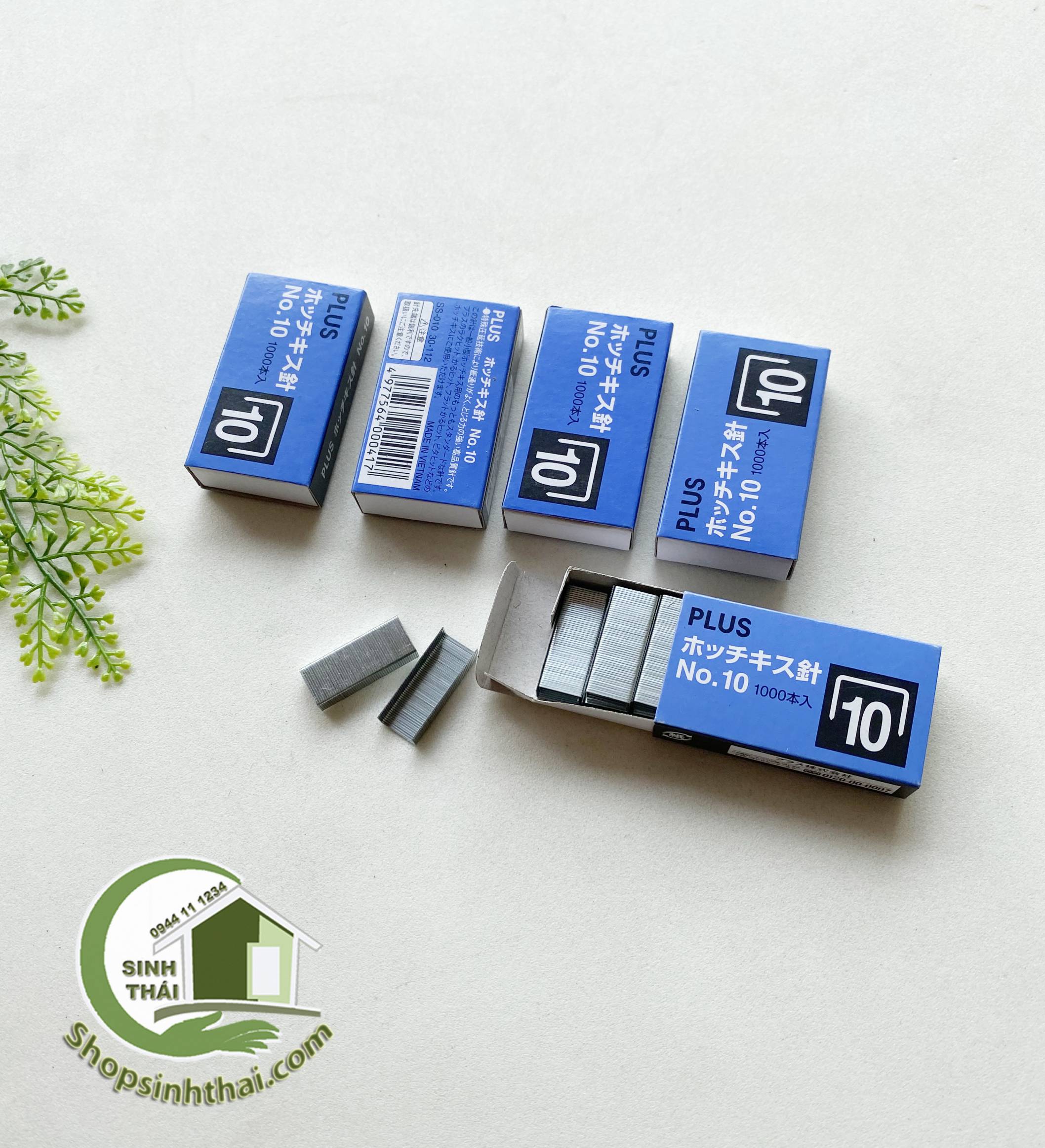 Hộp kim bấm ngòi bấm kim số 10 Plus