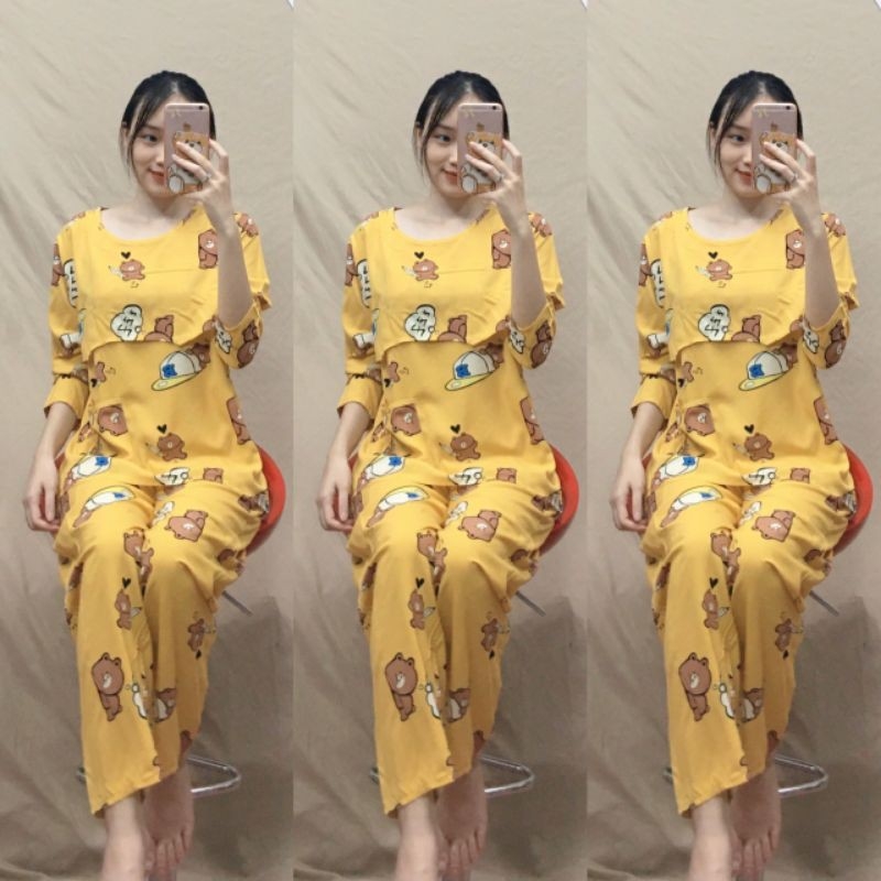Bộ lanh sau sinh mở nắp cho con bú 40-65kg