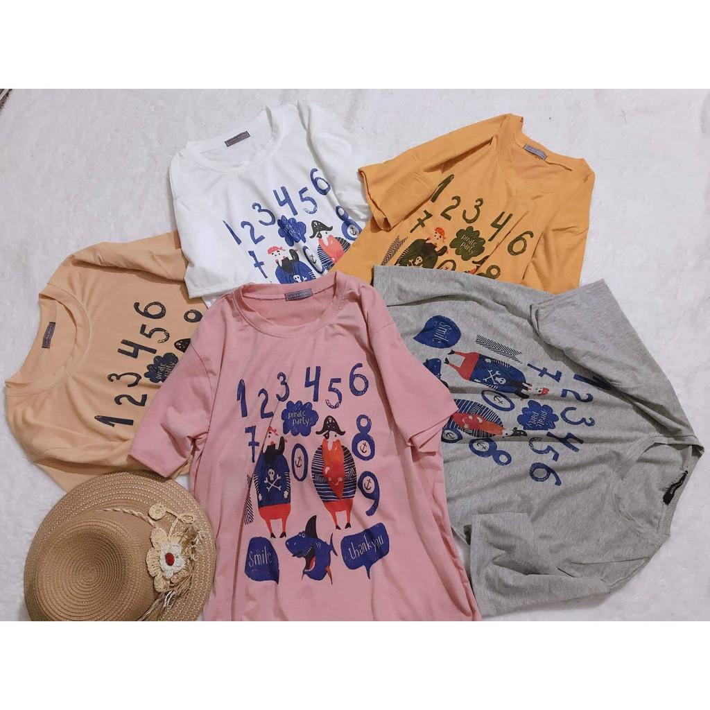 Áo phông 123456 tay lỡ CHU2301