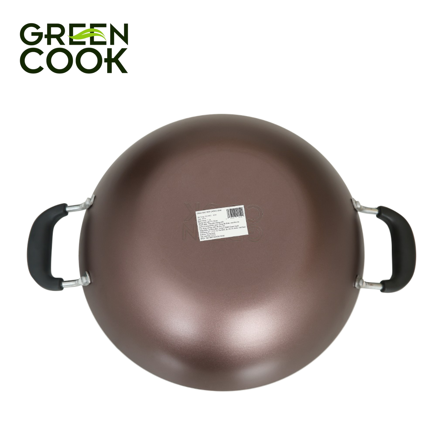 Chảo xào thép sâu chống dính 32cm Green Cook GCW03-32IH - Chính Hãng - Hình ảnh 7