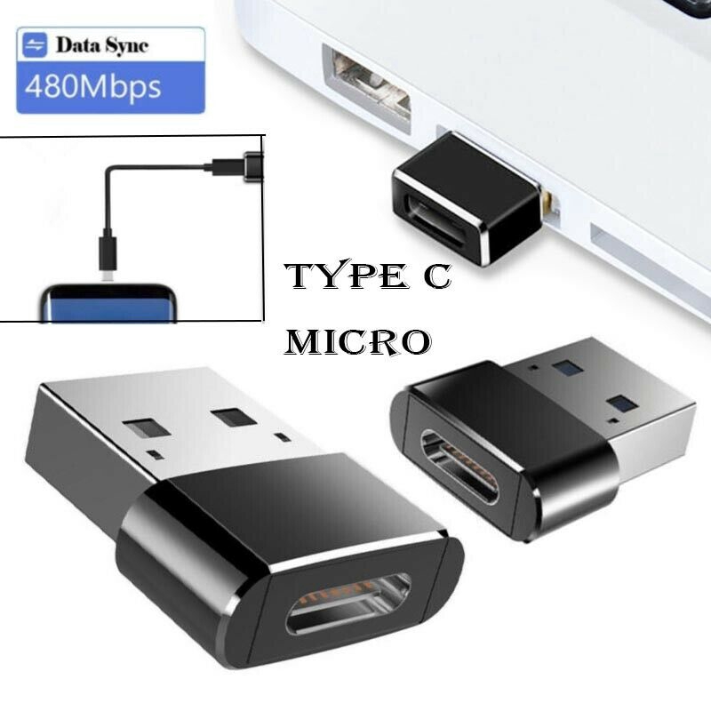 Thiết Bị Đầu Chuyển Đổi Từ Đầu Cắm USB Sang Cổng Cắm Type C OTG Tốc độ cao