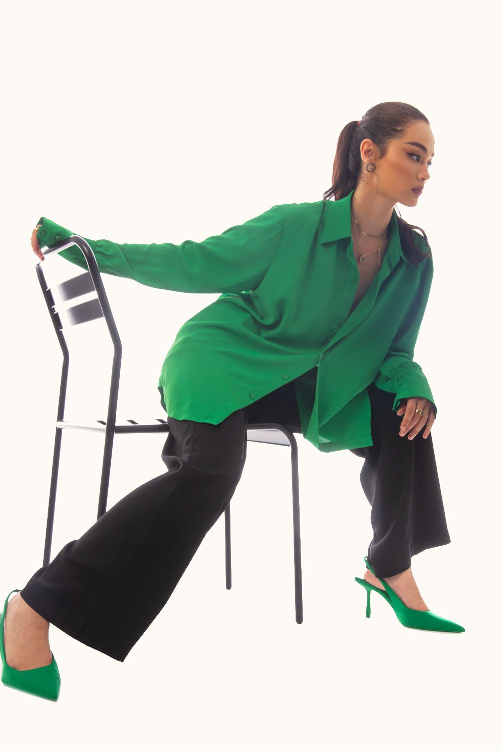 Quần Satin Yvonne Daphale