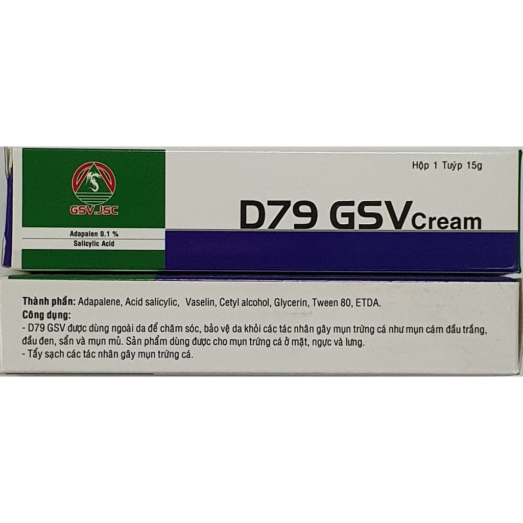 [HÀNG NHẬP KHẨU] Kem Bôi Giảm Mụn D79 GSV