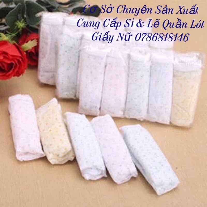 Quần Lót Giấy sử dụng 1 lần 1 gói 5 chiếc (MSP: Liền Đùi Chỉ - 1lớp đáy)