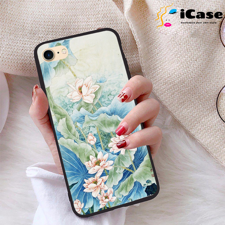 Ốp lưng iPhone 7 viền dẻo TPU BST Sen
