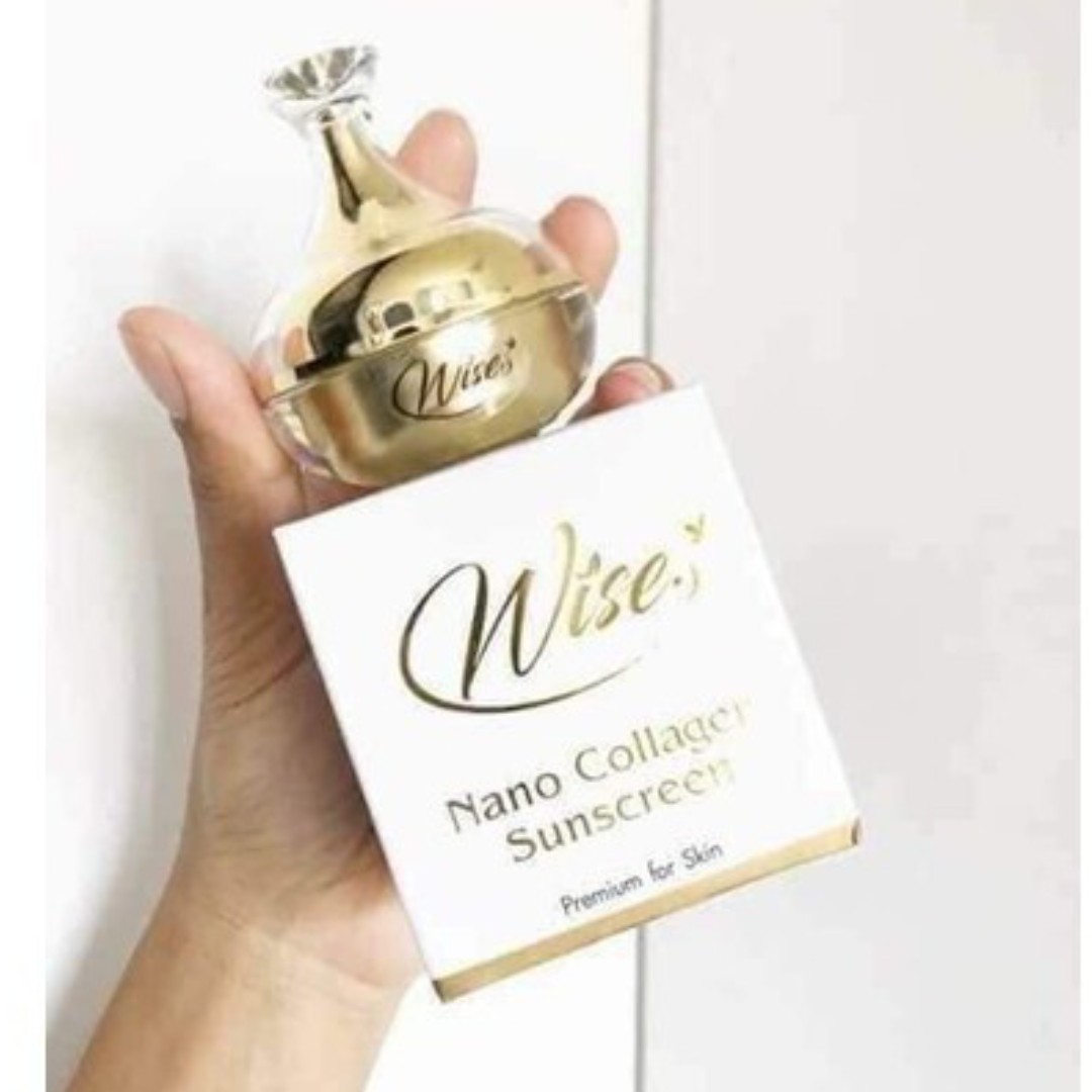 Kem Trắng Da Chống Nắng Wise Nano Collagen Sunscreen 12g Thái Lan