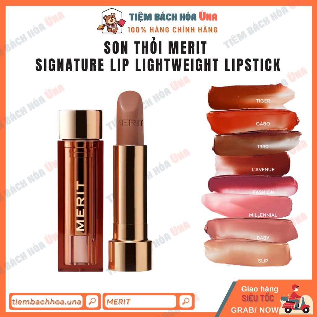 Son thỏi MERIT Signature Lip Lightweight Lipstick