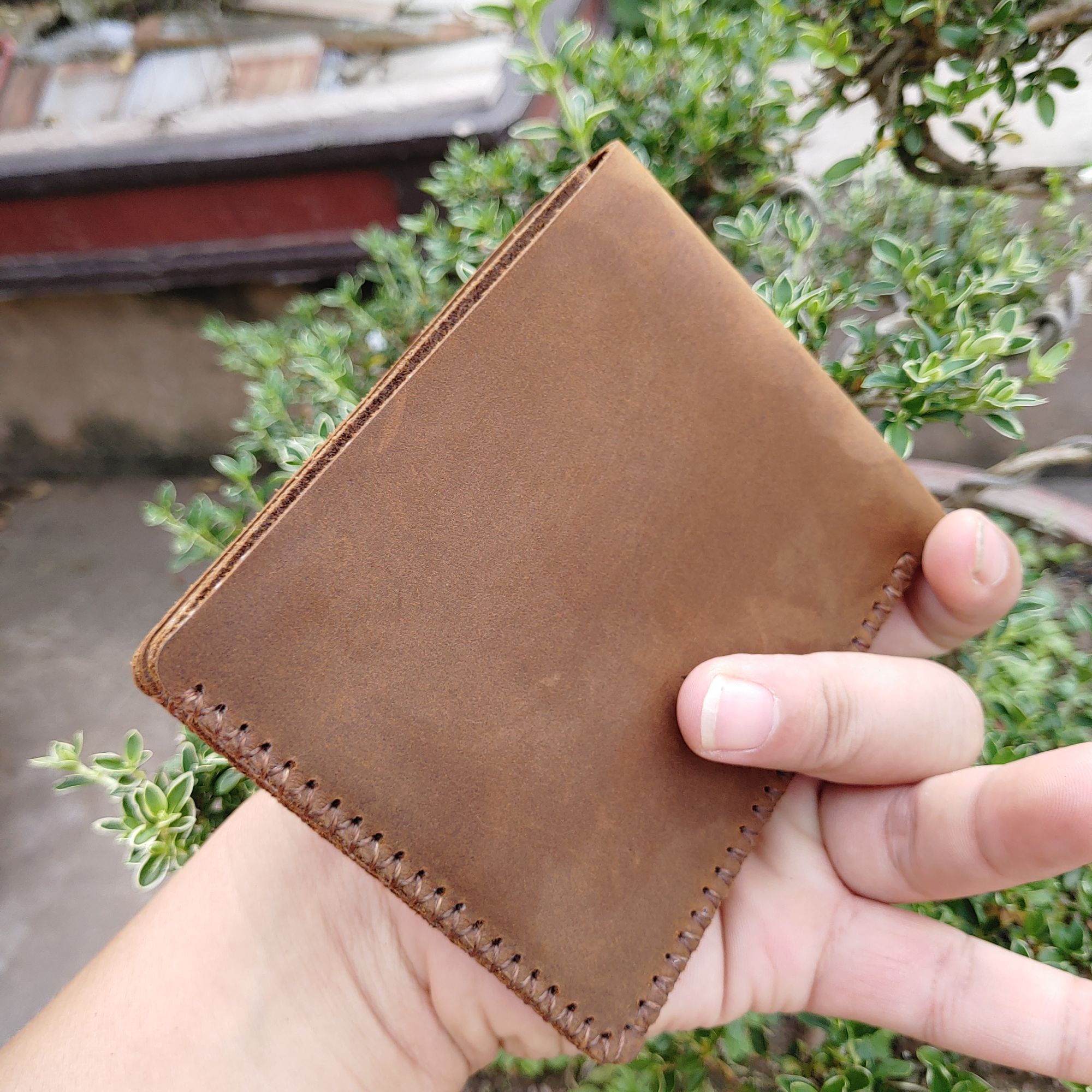 Ví Da Nam Handmade 100% Da Bò Thật Nhập Khẩu SVD19